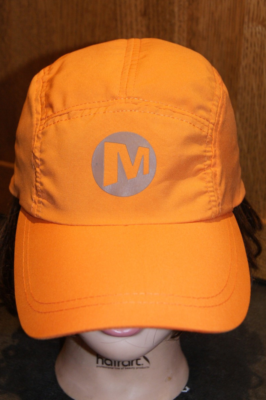 Merrell Lightweight Hiking Orange Baseball Hat Cap Adjustable OSFA